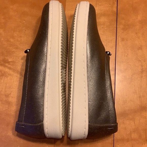 Eileen Fisher Sydney Slip-On Leather Sneakers 5 - Picture 7 of 9